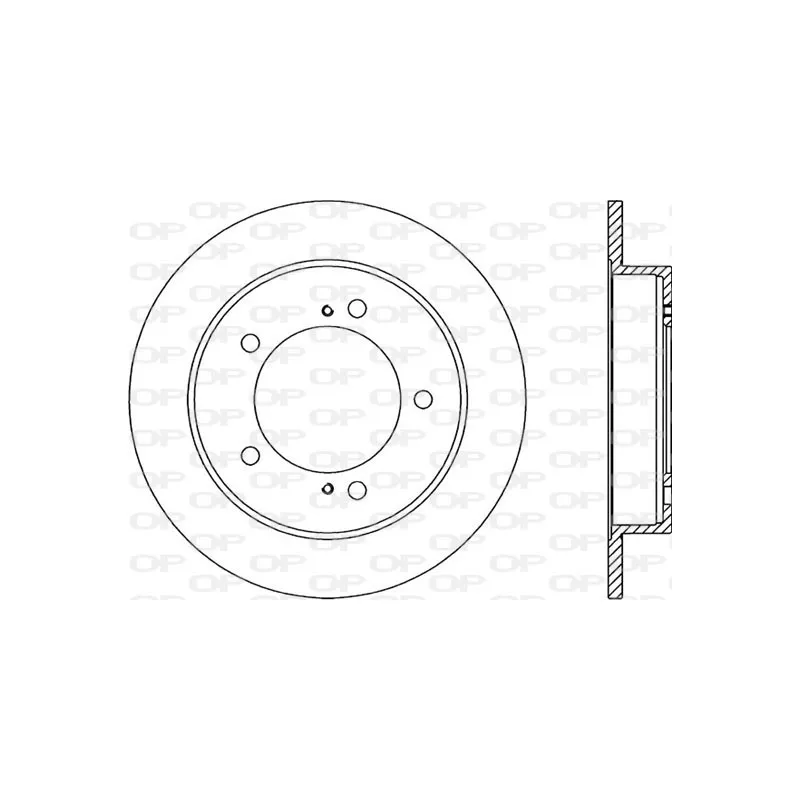 Jeu de 2 disques de frein avant OPEN PARTS BDA1504.10