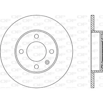Jeu de 2 disques de frein avant OPEN PARTS BDA1573.10