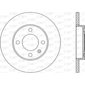 Jeu de 2 disques de frein avant OPEN PARTS BDA1574.10