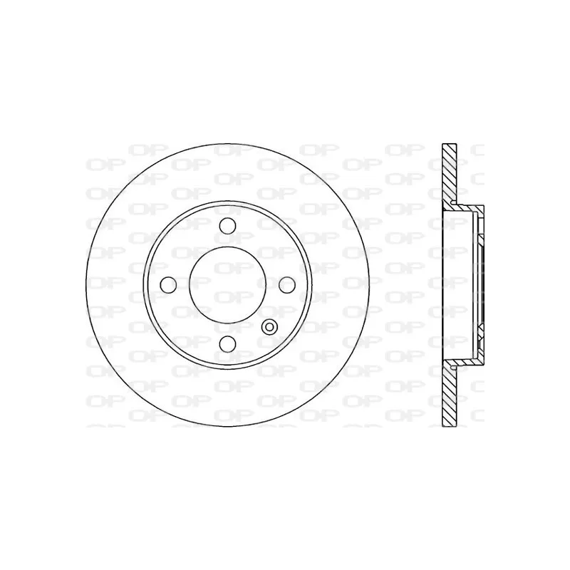 Jeu de 2 disques de frein avant OPEN PARTS BDA1574.10