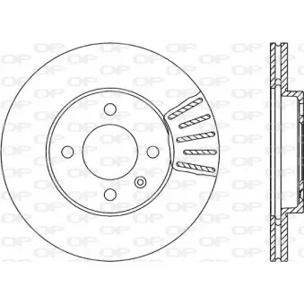 Jeu de 2 disques de frein avant OPEN PARTS BDA1579.20