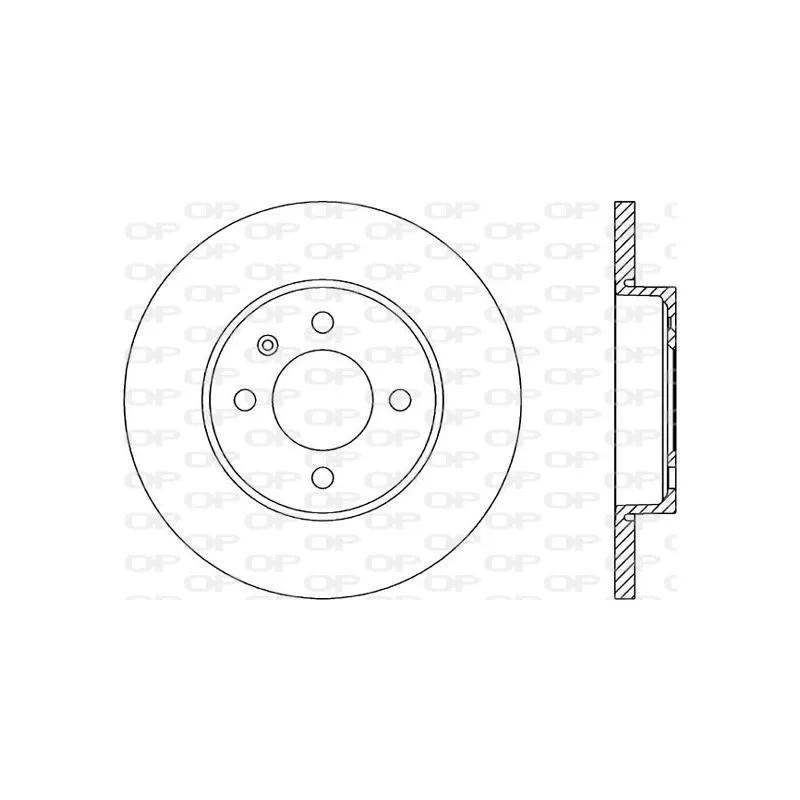 Jeu de 2 disques de frein avant OPEN PARTS BDA1582.10