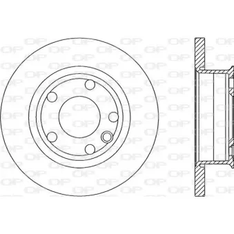 Jeu de 2 disques de frein avant OPEN PARTS BDA1588.10