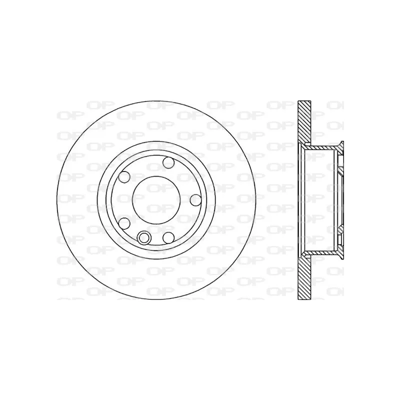 Jeu de 2 disques de frein avant OPEN PARTS BDA1593.10