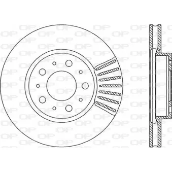 Jeu de 2 disques de frein avant OPEN PARTS BDA1614.20