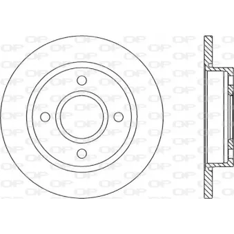 Jeu de 2 disques de frein avant OPEN PARTS