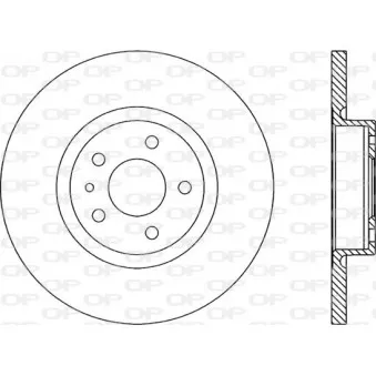 Jeu de 2 disques de frein avant OPEN PARTS BDA1661.10