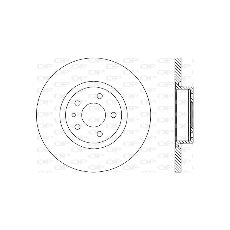 Jeu de 2 disques de frein avant OPEN PARTS BDA1661.10