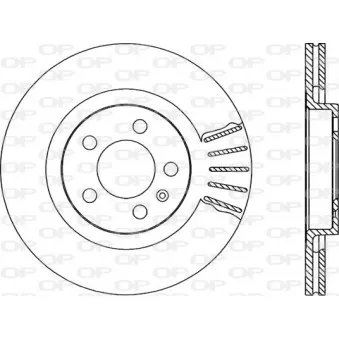 Jeu de 2 disques de frein avant OPEN PARTS BDA1666.20