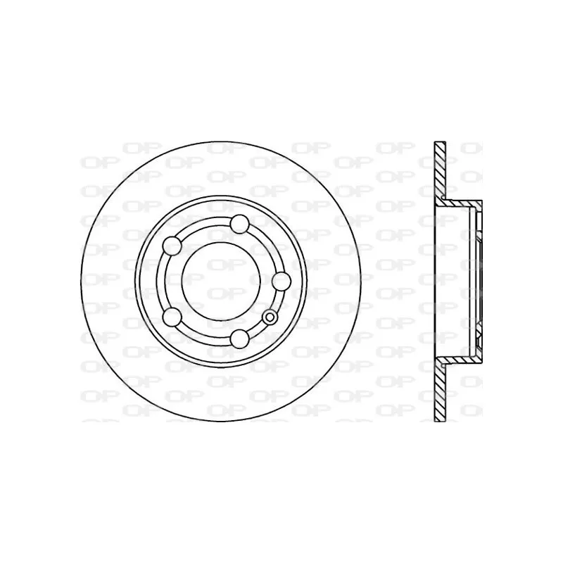 Jeu de 2 disques de frein arrière OPEN PARTS BDA1668.10