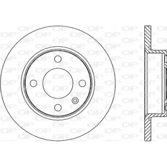 Jeu de 2 disques de frein avant OPEN PARTS BDA1670.10