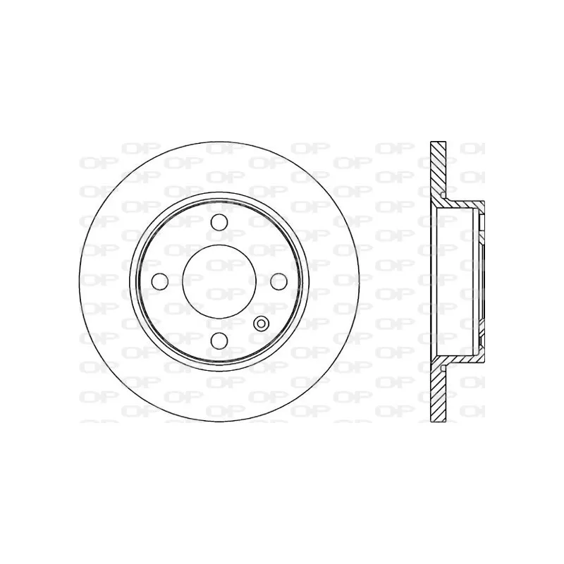 Jeu de 2 disques de frein avant OPEN PARTS BDA1670.10
