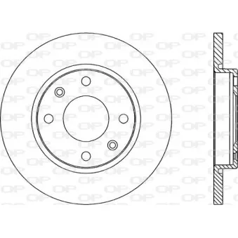 Jeu de 2 disques de frein avant OPEN PARTS BDA1671.10