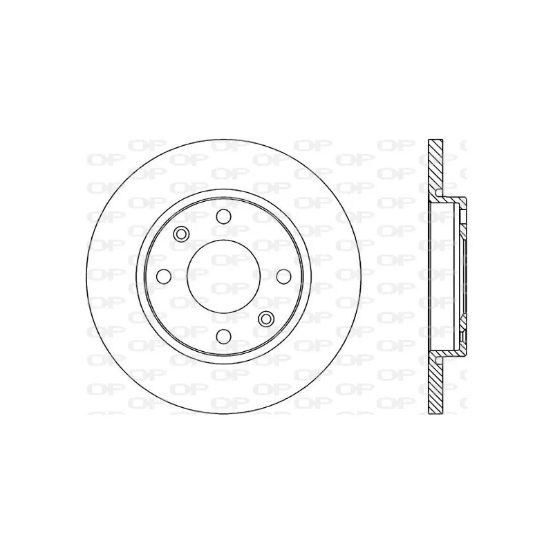 Jeu de 2 disques de frein avant OPEN PARTS BDA1671.10