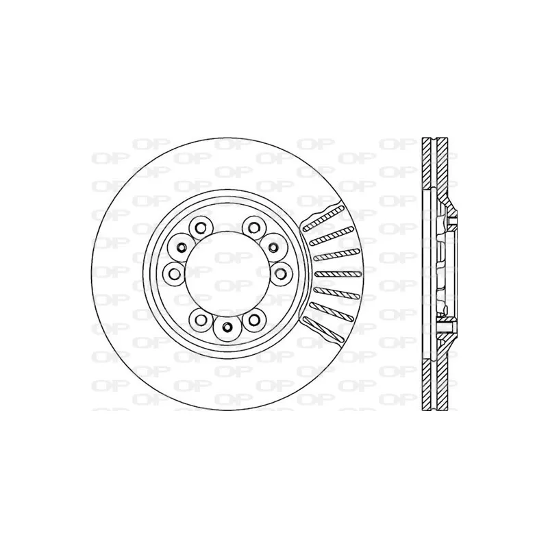 Jeu de 2 disques de frein avant OPEN PARTS BDA1672.20