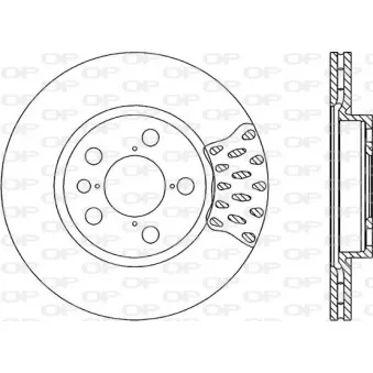 Jeu de 2 disques de frein avant OPEN PARTS BDA1674.20