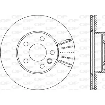 Jeu de 2 disques de frein avant OPEN PARTS BDA1676.20