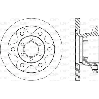 Jeu de 2 disques de frein avant OPEN PARTS BDA1690.10