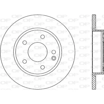 Jeu de 2 disques de frein avant OPEN PARTS BDA1699.10