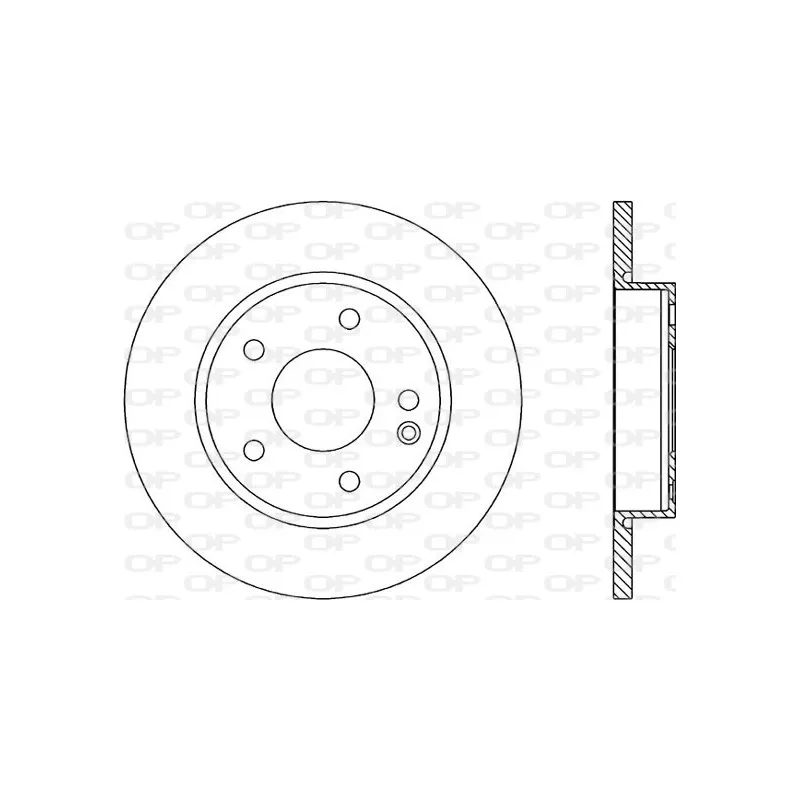 Jeu de 2 disques de frein avant OPEN PARTS BDA1699.10