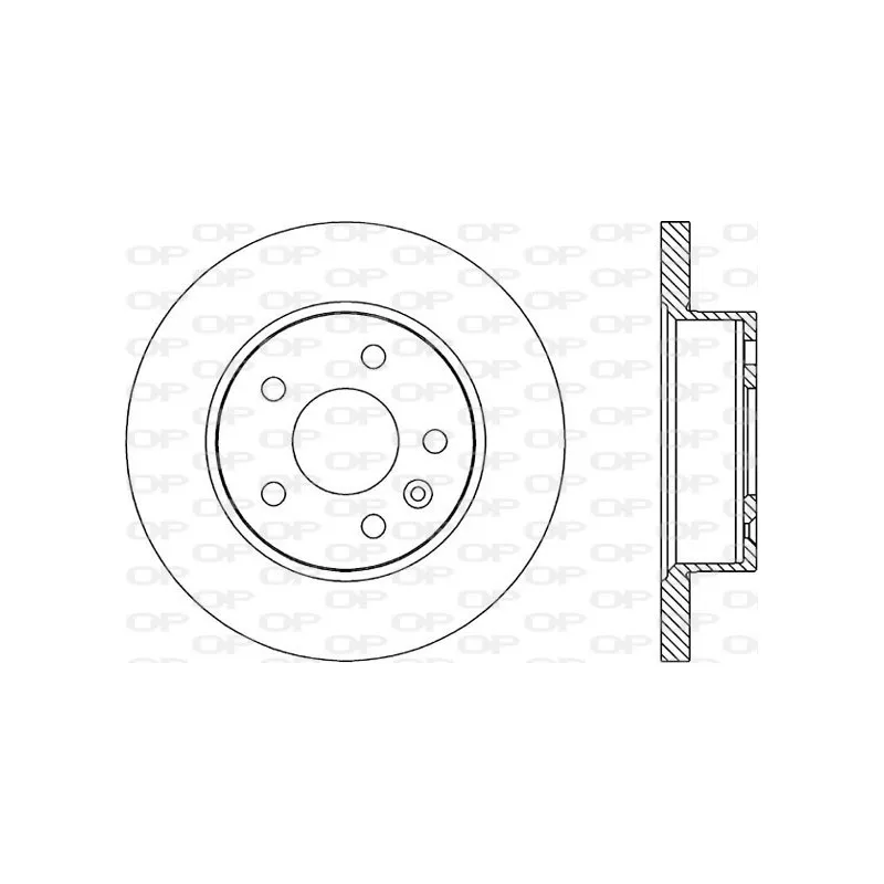 Jeu de 2 disques de frein avant OPEN PARTS BDA1703.10