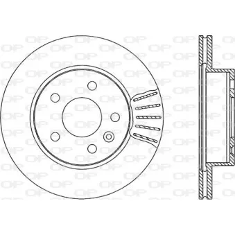 Jeu de 2 disques de frein avant OPEN PARTS BDA1704.20