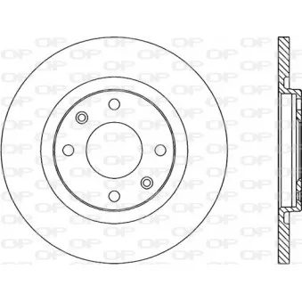Jeu de 2 disques de frein avant OPEN PARTS