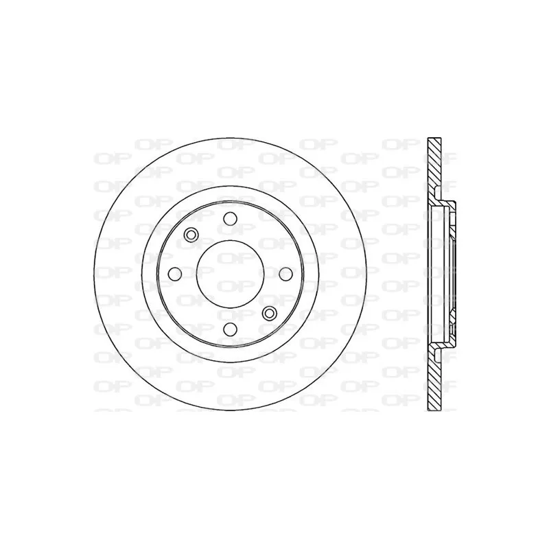 Jeu de 2 disques de frein avant OPEN PARTS BDA1717.10