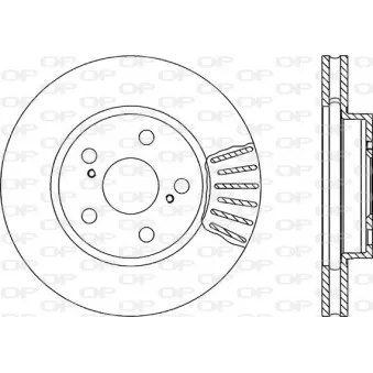Jeu de 2 disques de frein avant OPEN PARTS BDA1725.20