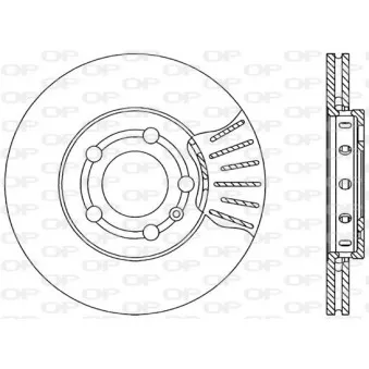 Jeu de 2 disques de frein avant OPEN PARTS BDA1730.20