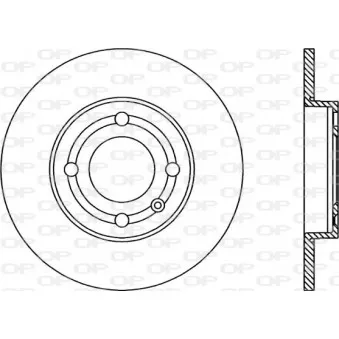 Jeu de 2 disques de frein avant OPEN PARTS BDA1733.10
