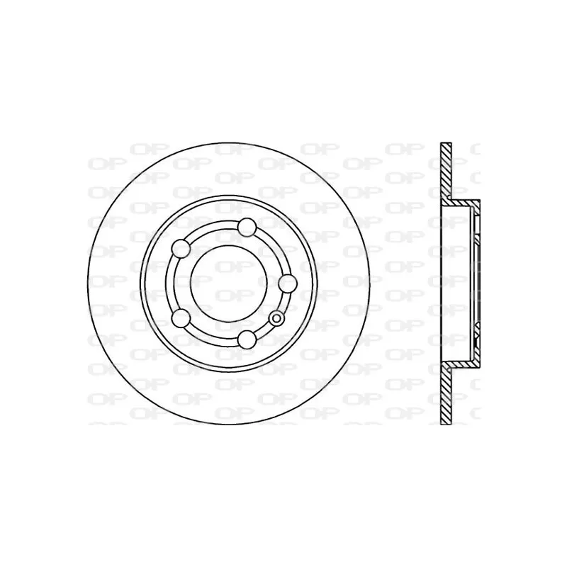 Jeu de 2 disques de frein arrière OPEN PARTS BDA1745.10