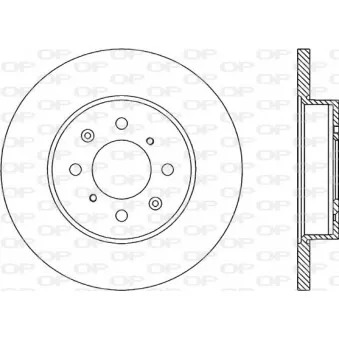 Jeu de 2 disques de frein avant OPEN PARTS BDA1752.10