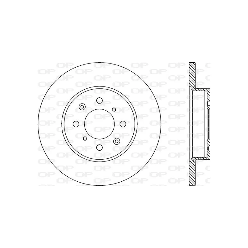 Jeu de 2 disques de frein avant OPEN PARTS BDA1752.10