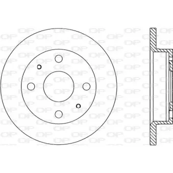 Jeu de 2 disques de frein avant OPEN PARTS BDA1762.10