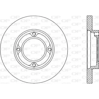 Jeu de 2 disques de frein avant OPEN PARTS BDA1763.10