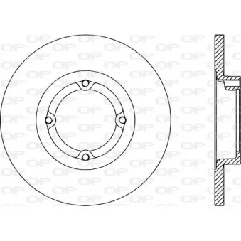 Jeu de 2 disques de frein avant OPEN PARTS BDA1765.10