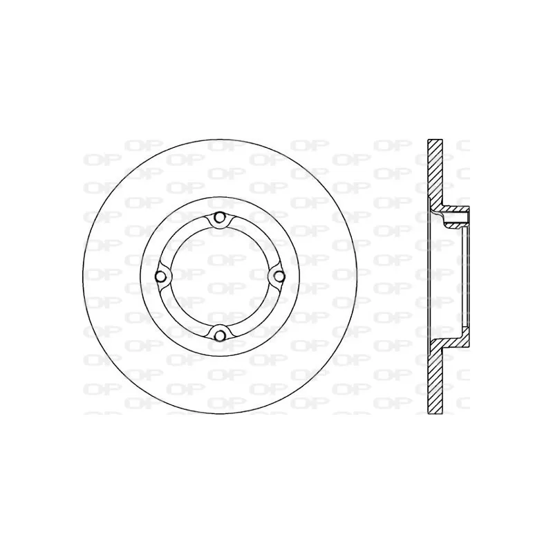 Jeu de 2 disques de frein avant OPEN PARTS BDA1765.10