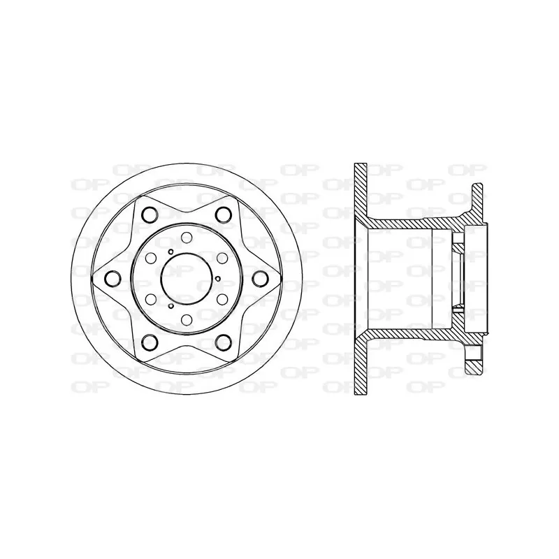 Jeu de 2 disques de frein avant OPEN PARTS BDA1767.10