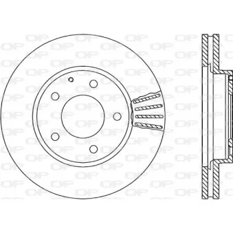 Jeu de 2 disques de frein avant OPEN PARTS BDA1776.20