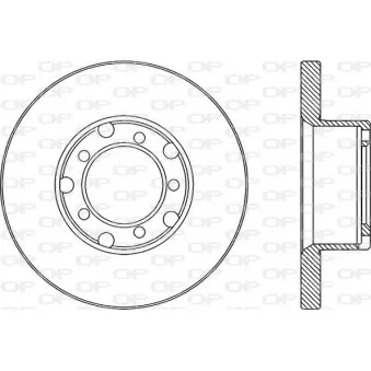Jeu de 2 disques de frein avant OPEN PARTS BDA1783.10