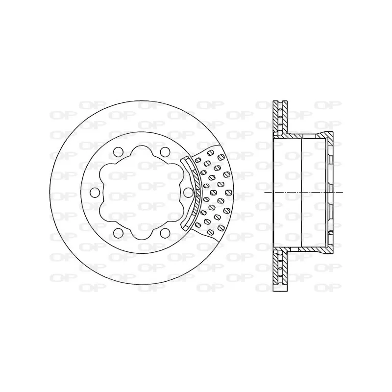 Jeu de 2 disques de frein arrière OPEN PARTS BDA1786.20