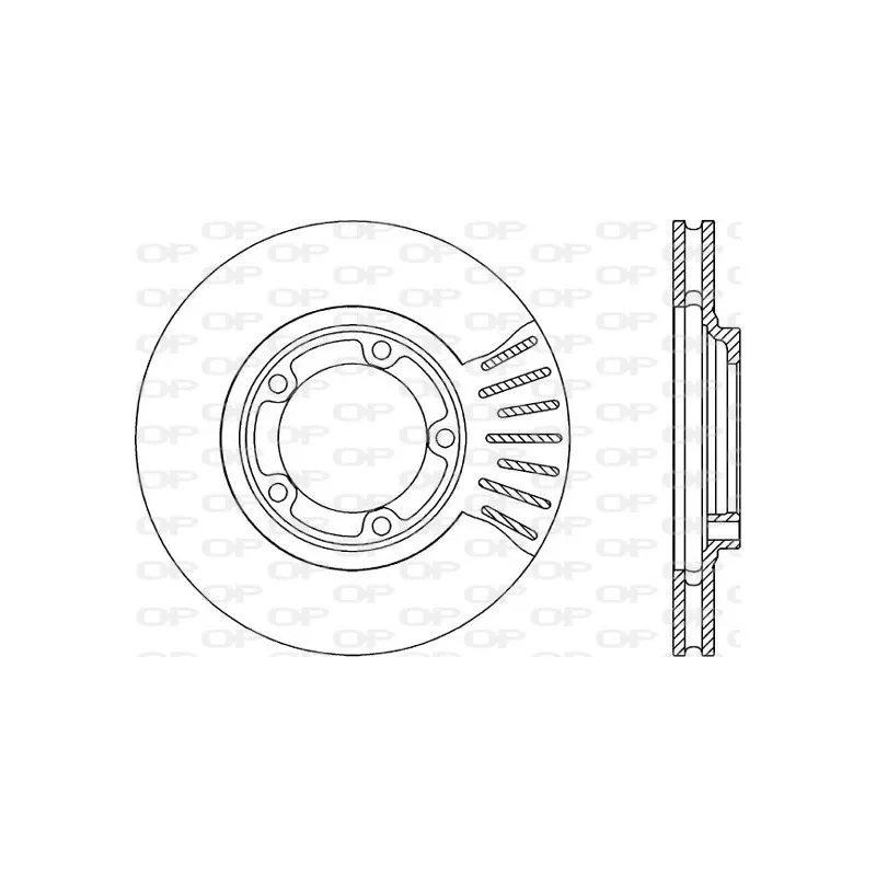 Jeu de 2 disques de frein avant OPEN PARTS BDA1791.20