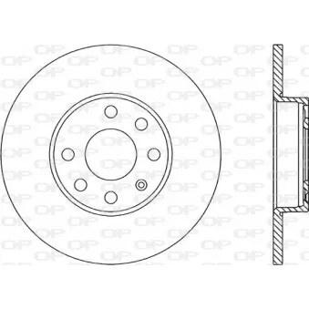 Jeu de 2 disques de frein avant OPEN PARTS BDA1806.10