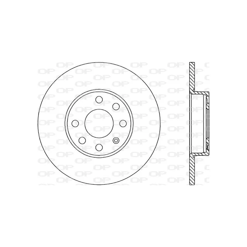 Jeu de 2 disques de frein avant OPEN PARTS BDA1806.10
