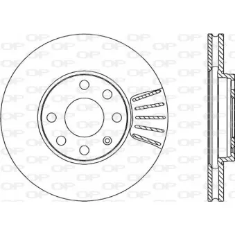 Jeu de 2 disques de frein avant OPEN PARTS BDA1807.20
