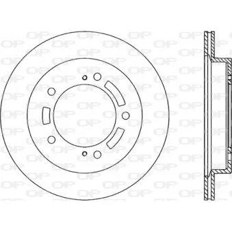Jeu de 2 disques de frein avant OPEN PARTS BDA1821.20
