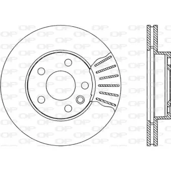 Jeu de 2 disques de frein avant OPEN PARTS BDA1843.20