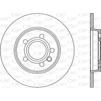 Jeu de 2 disques de frein arrière OPEN PARTS BDA1844.10