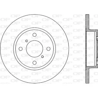 Jeu de 2 disques de frein avant OPEN PARTS BDA1857.10